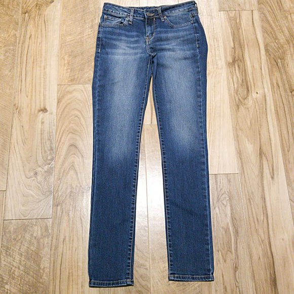 Calvin Klein Ultimate Skinny Blue Jeans 27 Womens Low Rise Stretch Denim 29 x 31 - Picture 1 of 16